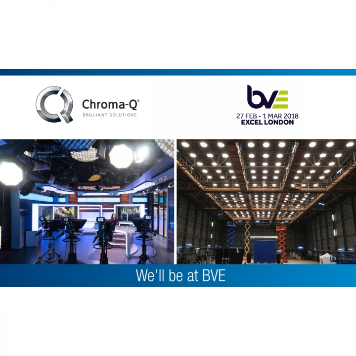 Chroma-Q Showcases Award-Winning Broadcast LED Lighting Solutions at BVE Expo 2018