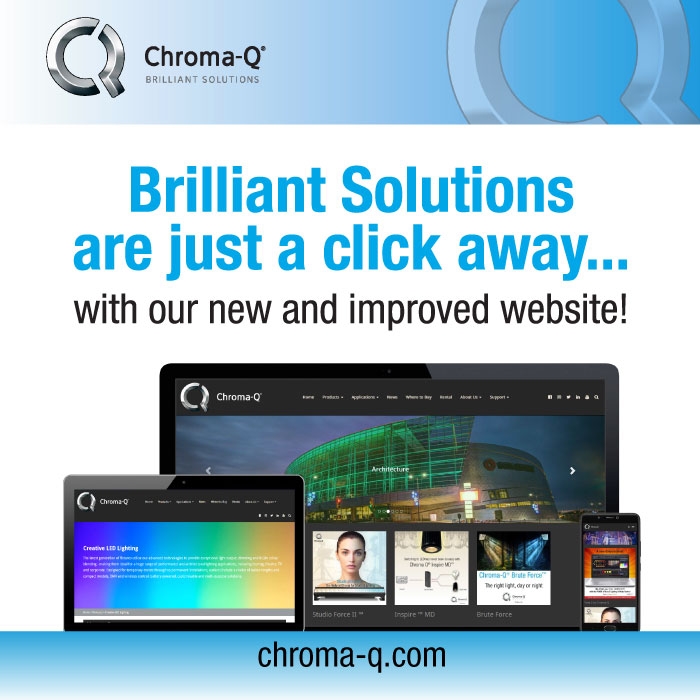 Chroma-Q Celebrates its 15th Year of LED Lighting Innovation with New Website