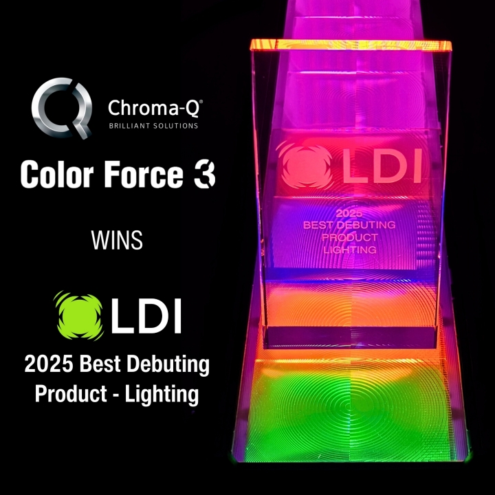 Chroma-Q® Color Force 3™ Awarded LDI 2025 Best Debuting Product for Lighting
